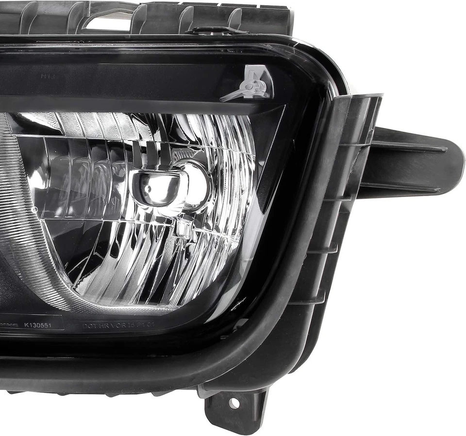 适用于 2010 - 2013 雪佛兰科迈罗黑色车头灯替换件左 + 右 — 第 3/4 张图片