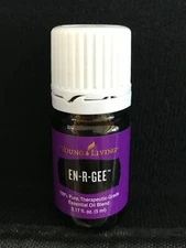 Young Living EN-R-GEE Pure Essential Oil Blend 5ml - New! ENRGEE Energy