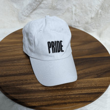Bacardi Pride Liquor Alcohol White Adjustable Baseball Hat Cap Made in USA