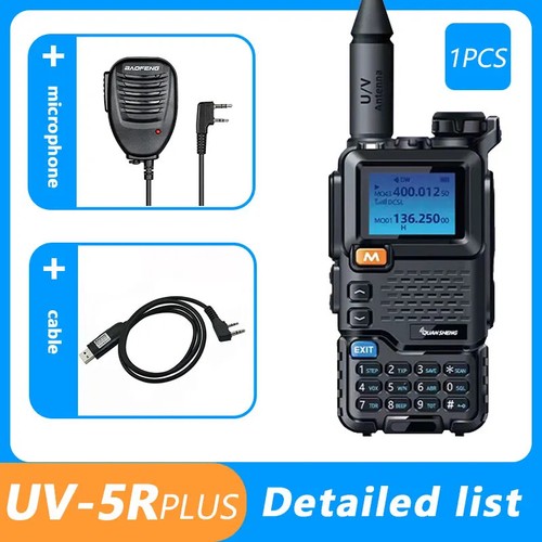 For Quansheng UV 5R Plus Walkie Talkie Am Fm 2-Way Radio VHF Station K5 Receiver - Zdjęcie 14 z 45