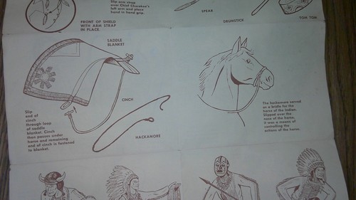 vintage 1960's Chief Cherokee plastic figure in original box w/ inst. complete, - Picture 17 of 24