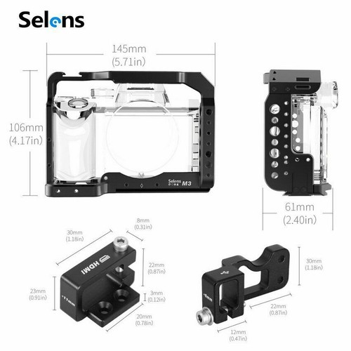 Camera Cage Rig Video Vlog Protective Case for Sony A7RIII/A7M3/A7III DSLR - Picture 3 of 14
