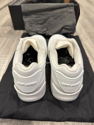 SAINT LAURENT Herren Optic White 'Bump' Low-Top Sneaker - Glattleder NEU - Bild 9 von 15