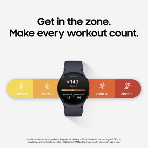Samsung Galaxy Watch 6 40mm LTE - Aluminum Cream Sports Band (Gold) - SM-R935UZE - Zdjęcie 4 z 9