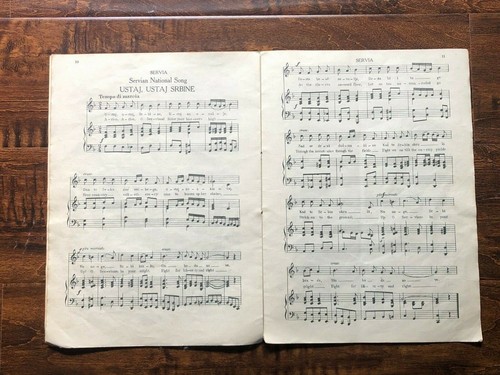 National Songs of The Allies - WWI - Arrangements by T. Martin 1914 - RARE - Picture 4 of 5
