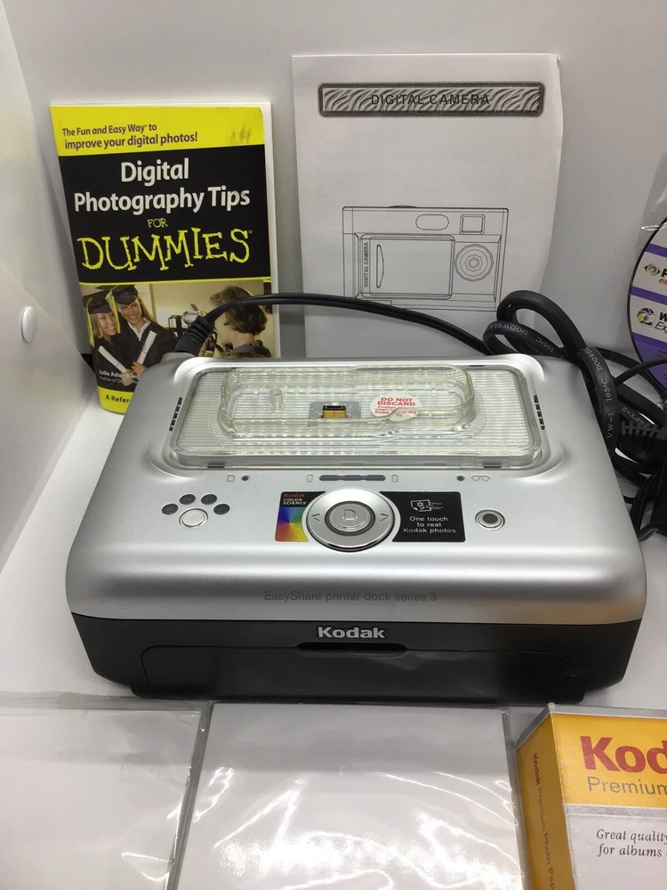 Kodak Easyshare Series3 Thermal Photo Printer Digital Camera Dock & Extras