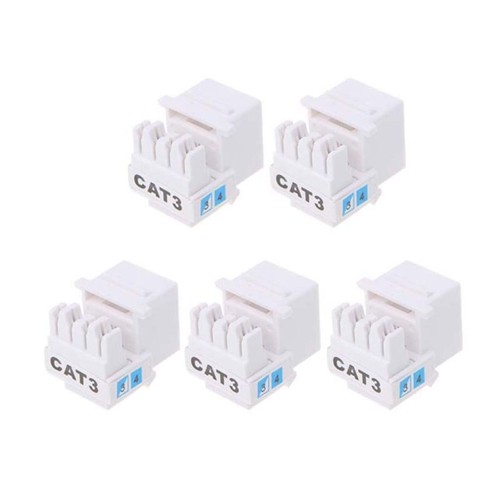 5 sztuk Rj11 Cat3 Złącze gniazda Moduł telefoniczny 4-przewodowy telekomunikacyjny adapter głosowy - Zdjęcie 6 z 7