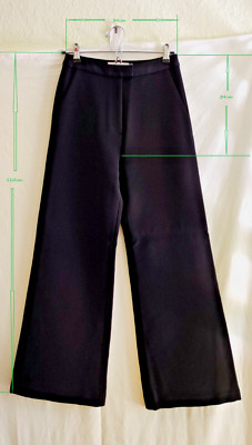 Self-portrait Damenhose mit weitem Bein (schwarz, gebraucht), Gr. S/XS (UK8/US4)