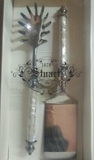 2 Posate Stuart 1670 in sheffield e manico in madreperla.