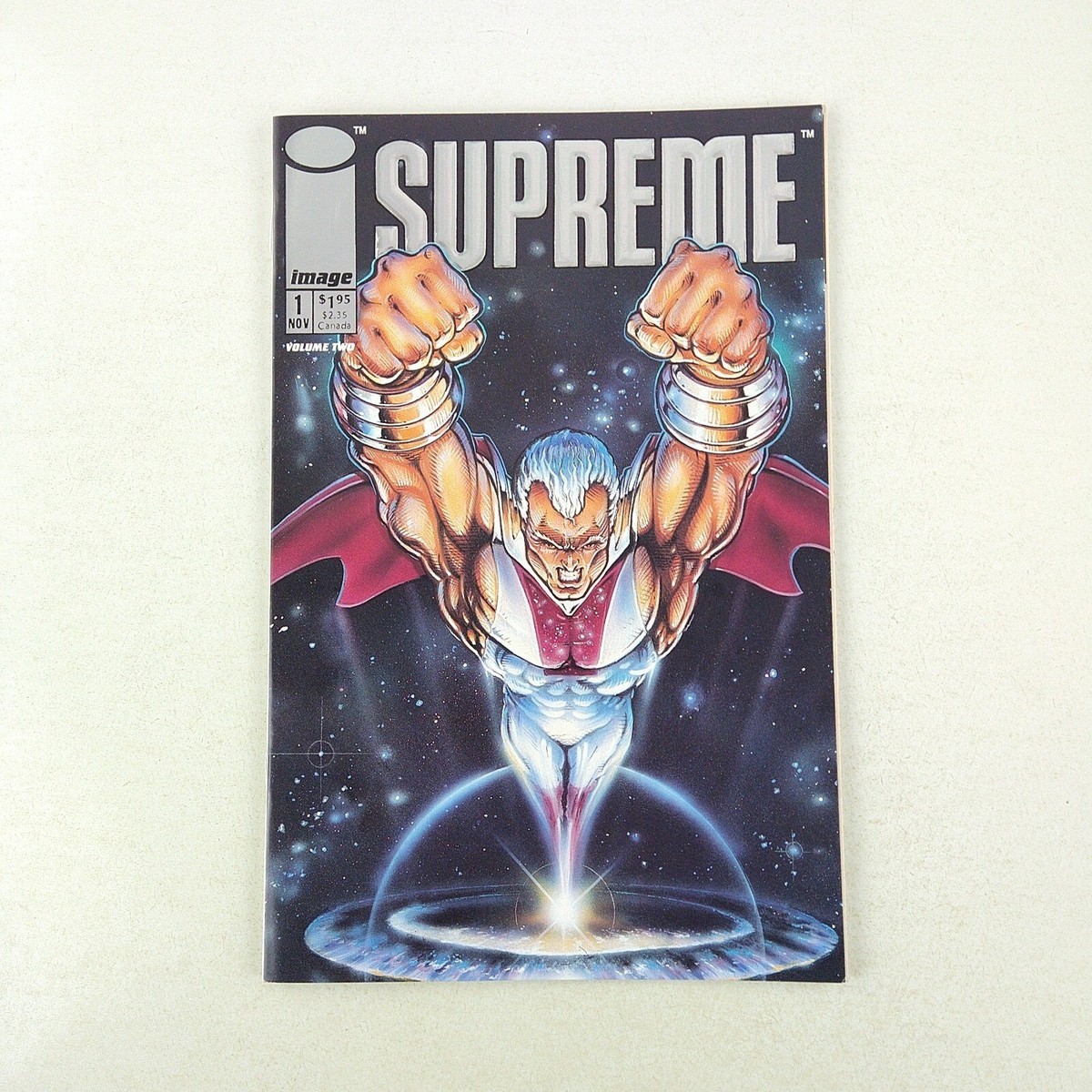 Supreme #1 Embossed Silver Foil NM (1992 Image Comics) | eBay
