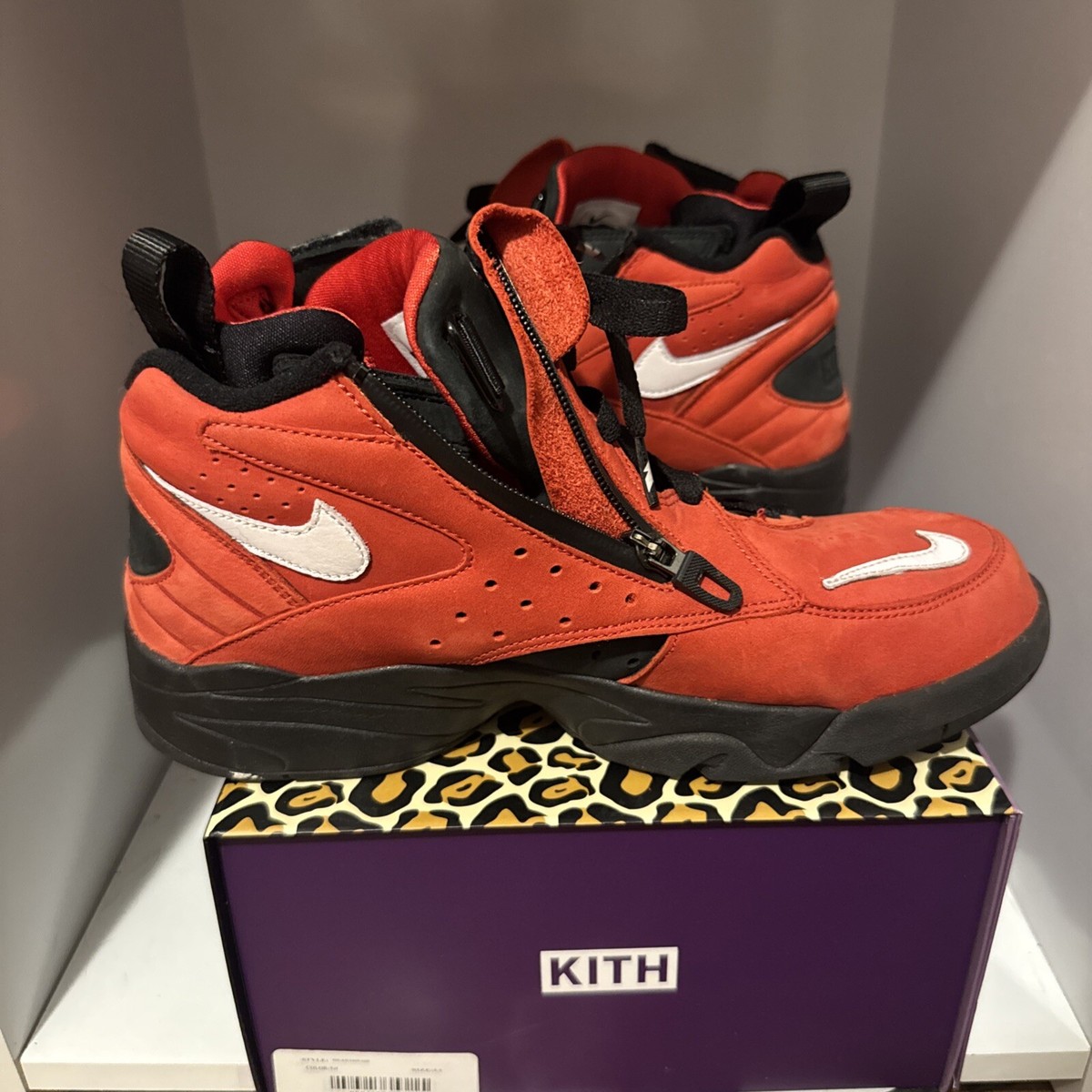 KITH x NIKE AIR Maestro 2 QS Red Black BRED AH1069-600 Size 8.5 