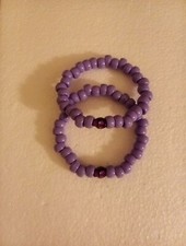 Purple Halloween Skull Bracelet