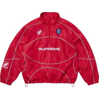 Supreme Reflective Piping Pullover Black White Navy Red Supreme Reflective Piping Pullover Black White Navy Red