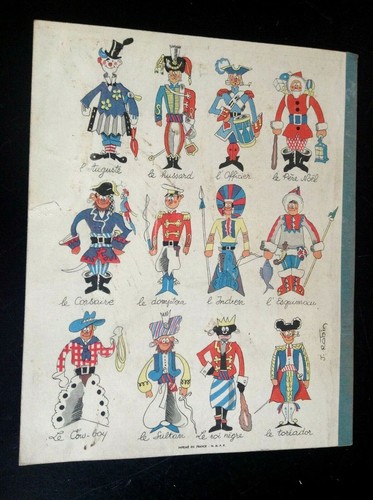 TRES RARE TRES JOLI album 12 planches découpages Jacques Robin 1949 ed Mondiales - Picture 10 of 10