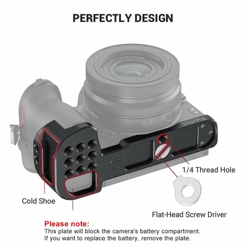 SmallRig Vlogging Mounting Plate for Nikon Z50 Camera LCN2525