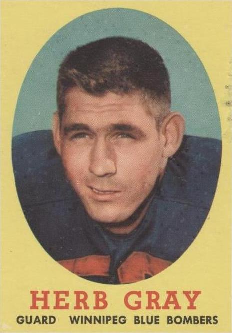 1958 Topps CFL Herb Gray #37 - 1 of 2