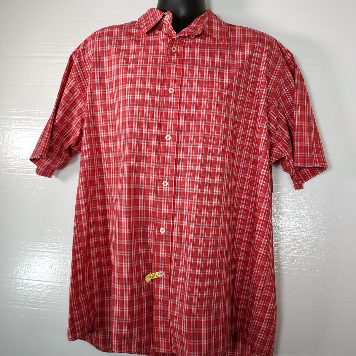 Wrangler Hero Shirt Adult Men's XL/XG/TG Plaid Short Sleeve Button