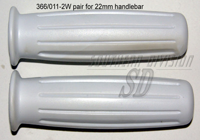366/011 white Griffgummi british 22mm Triumph BSA Norton Cafe Racer SR500 Triton