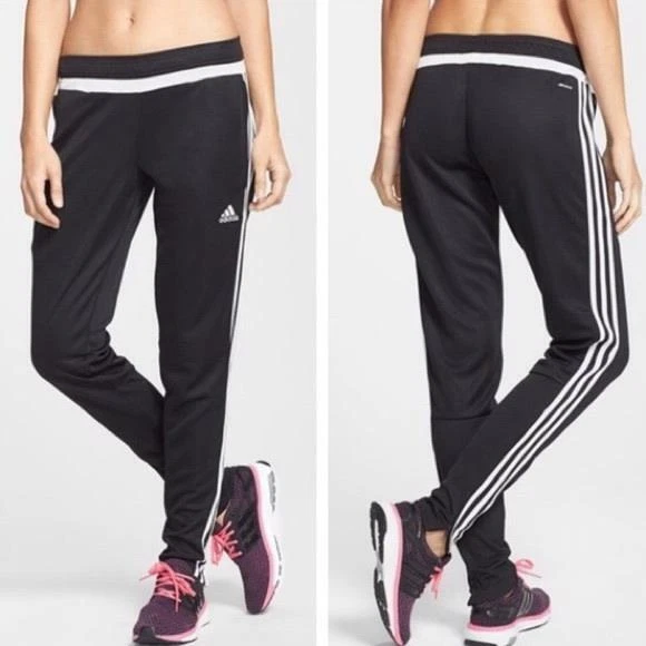 Adidas Black Legging Soccer Athletic Climacool Track Pants S eBay