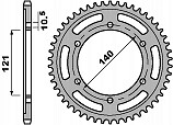 Pignon arrière C45 robuste pour transmission Moto Morini 1200