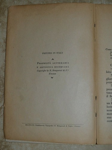 C COLLODI - AVVENTURE DI PINOCCHIO - ANNO: 1933 - BIBLIOTECA BEMPORAD (GK) - Imagen 3 de 9