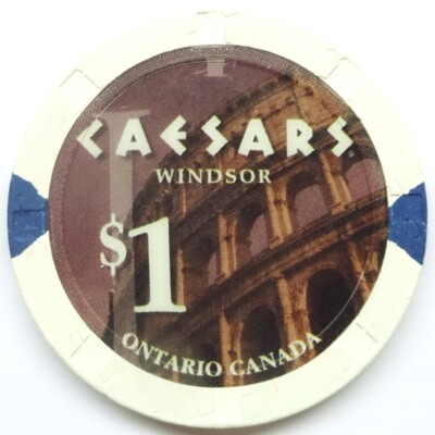Casino-Chip $1 CAESARS WINDSOR - Windsor ONTARIO Canada