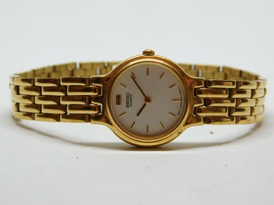 Seiko 1NOO-OA99 Gold Tone Quartz Analog Ladies Watch | eBay