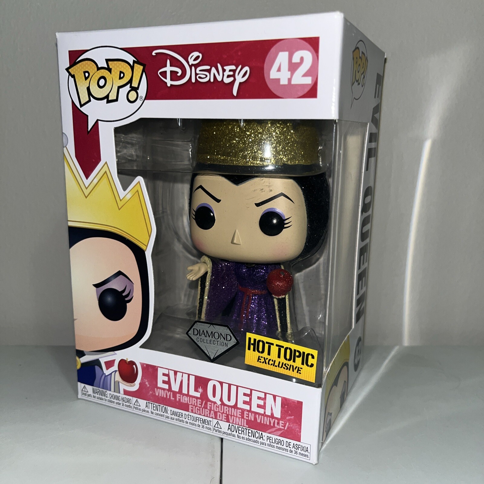 Funko Pop! Disney -Evil Queen Diamond #42 - Hot Topic Exclusive Vaulted Mint