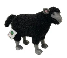 ADORE 14" Standing Rebel the Black Sheep Stuffed Animal Plush Toy
