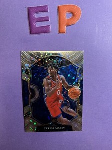 2020-21 Panini Select Concourse Disco Prizm Tyrese Maxey #81 Rookie RC 76ers