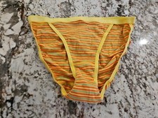 True Vintage Victoria Secret Signature Waistband Scalloped Edge String Bikini M