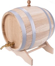Eichenfass mit Messinghahn Holz Fass Faß Eichenfaß Whiskyfass Schnapsfass 3 L