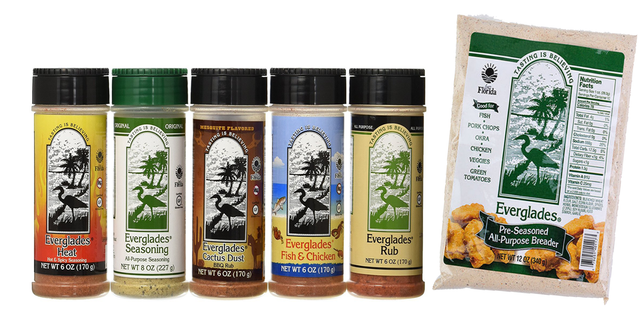 Everglades Seasoning Sampler Cactus Dust Heat Fish