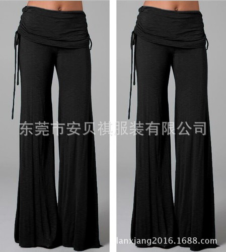 New hot selling loose flared pants, popular wide leg long pants for women - Picture 26 of 31