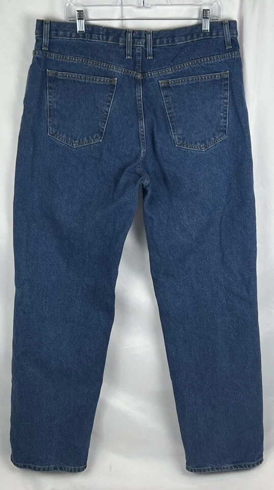RedHead Blue Jeans Relaxed Fit Straight Leg Denim Men Size 38x32 - Image 2 of 3