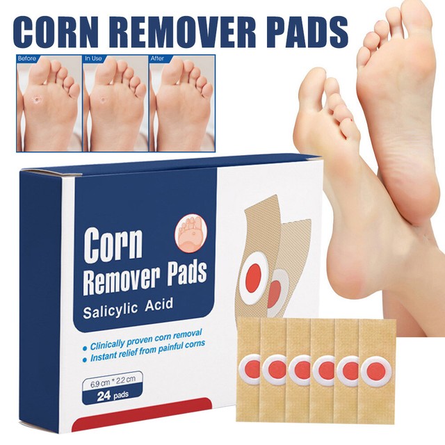 24pcs Foot Corn Removal Patches Plaster Warts Thorn Remover Patch M 24pcs Foot Corn Removal Patches Plaster Warts Thorn Remover Patch M