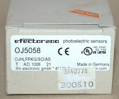 ifm efector200 OJ5058 Reflexlichttaster  NEU NEW OVP