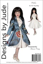 Fall Dress & Coat Doll Clothes Sewing Pattern for 10" Tiny Kitty Collier Tonner