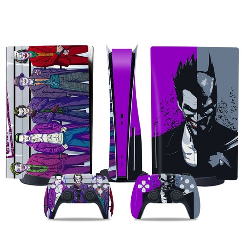 PS5 Disco Delgado Vinilo Calcomanía Joker Bat para Playstation 5 Slim Wrap Recubrimiento Pegatina - Imagen 36 de 58