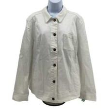 Classic White Basic Jacket New With Tags, Size XL