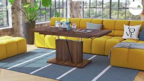 Design Couchtisch Tisch Grand Noir höhenverstellbar ausziehbar 120 180cm Esstisc - Bild 34 von 85