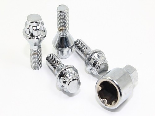 14x1.5 Lug Bolts Wheel Lock Combo Cone Seat 28mm BMW 7 Mercedes C E S CL SL CLS - Picture 4 of 4