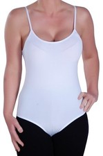 Womens Plain Casual Sleeveless Strappy Skinny Fit Stretch Bodysuit Leotard