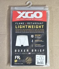 XGO FLAME RETARDANT PHASE 1 MENS TAN LIGHT WEIGHT BOXER SIZE SMALL NEW