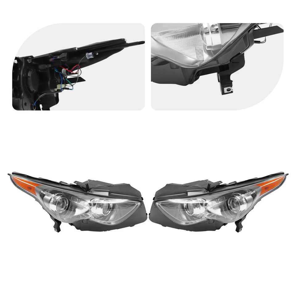 For 2009-2017 Infiniti FX35 FX50 QX70 w/o Sport Package w/oAFS Headlight - Imagem 2 de 4