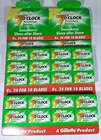 *400* pc GILLETTE 7 O'CLOCK PERMASHARP  STAINLESS RAZOR BLADES  saloon supply.