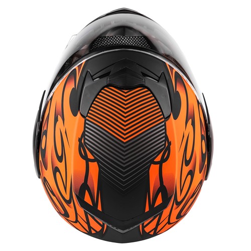 New Matte Orange Kids Motorcycle Helmet Youth Full Face Small Medium Large XL - Bild 8 von 9