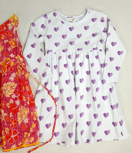 SWAT stitchy fish Girl's Size 5 6X Dress Lot Floral Sleeveless Hearts Long Sleev - Picture 11 of 20