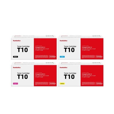 T10 Toner Cartridge 4-Pack (Black,Cyan,Magenta,Yellow) Replacement for Canon ...