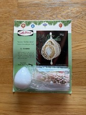 LeeWards Vintage Christmas Ornament Snow Reflection Mini Boutique Kit Beads